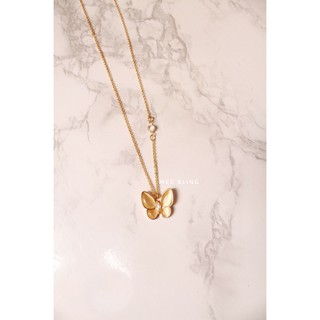 Vòng cổ bướm vàng Gold Butterfly Necklace N1045
