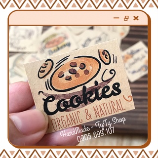 In Decal Tem Nhãn Dán Hình Vuông Decal Kraft Nâu Và Decal PP Chất Lượng Cao