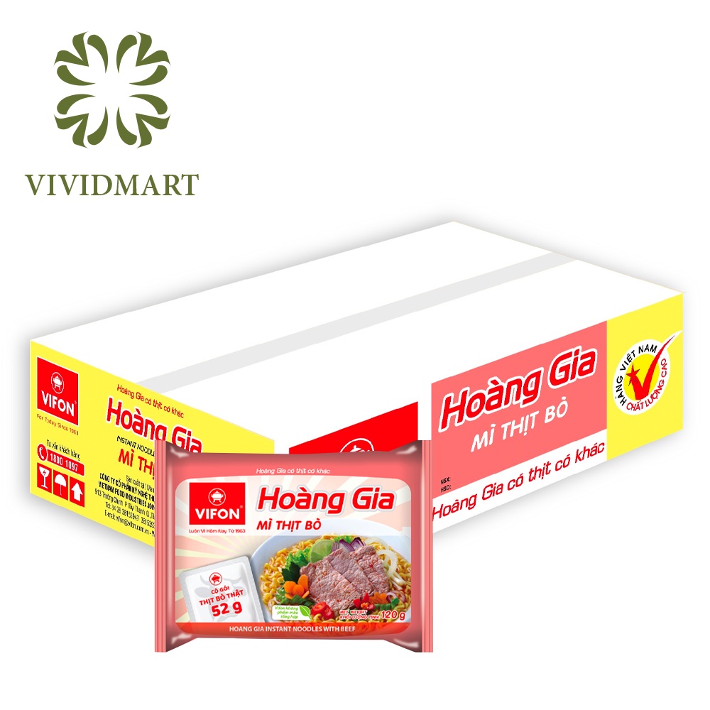 [Toàn quốc][Thùng] VIFON HOÀNG GIA: MÌ (THỊT BẰM, THỊT BÒ), PHỞ (BÒ,GÀ), HỦ TIẾU NAM VANG, BÁNH ĐA CUA THỊT THẬT – VIFON | BigBuy360 - bigbuy360.vn