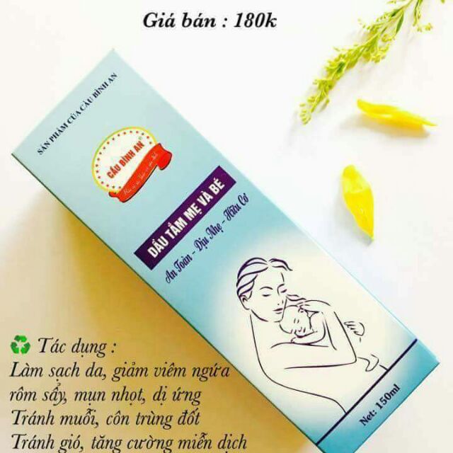 Dầu tắm thảo dược mẹ và bé