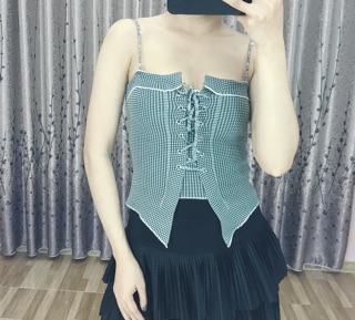 Áo len 2 dây rút ngực