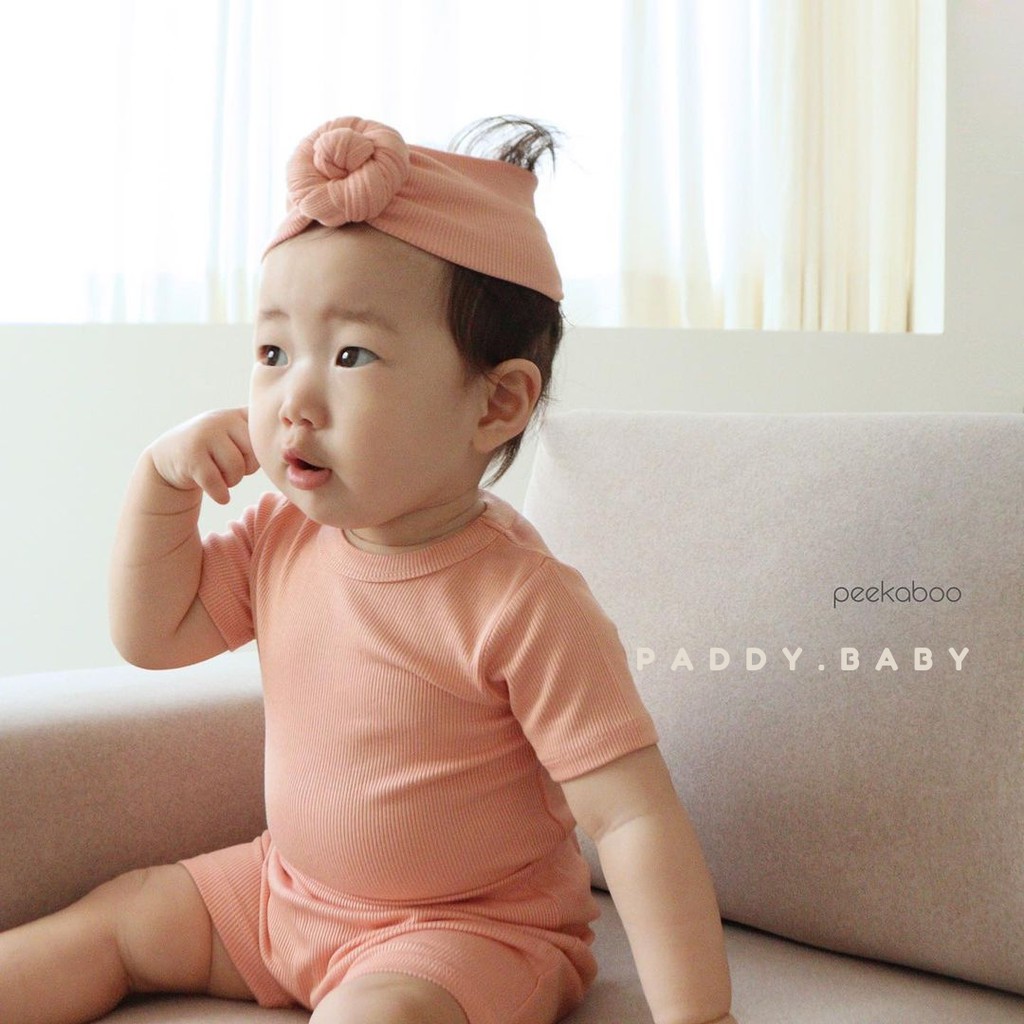 Bộ gân lạnh Peekaboo Hàn Quốc 2021 (bộ đùi/ bộ suit) cho bé