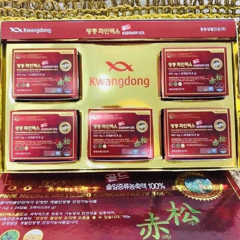 [DATE 2023]Tinh Dầu Thông Đỏ KWANGDONG PINE MAX GOLD 120V Hàn Quốc [SALE TẾT]