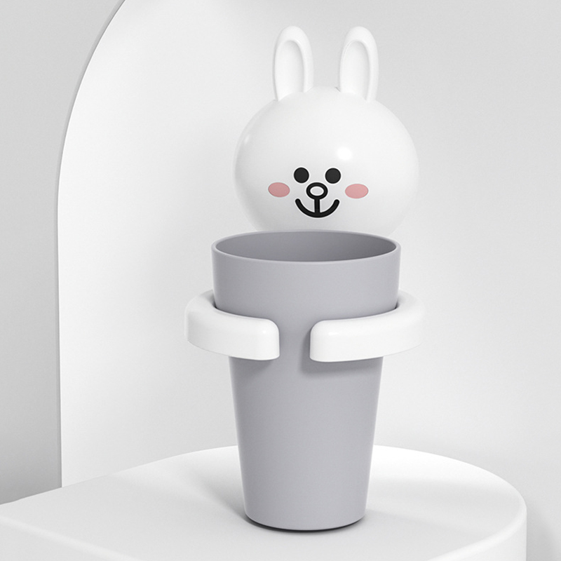 Ly cốc đựng bàn chải kem đánh răng dán tường hình gấu