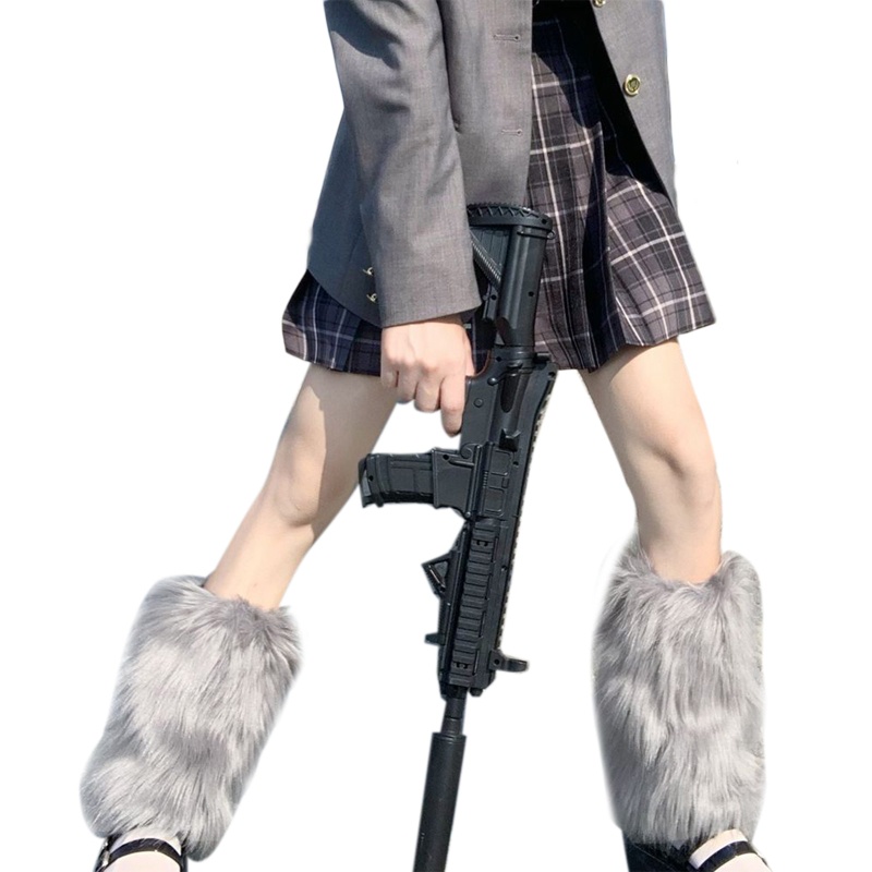 Vỏ Bọc Ống Chân Giữ Ấm Dày Dặn Phối Lông Giả