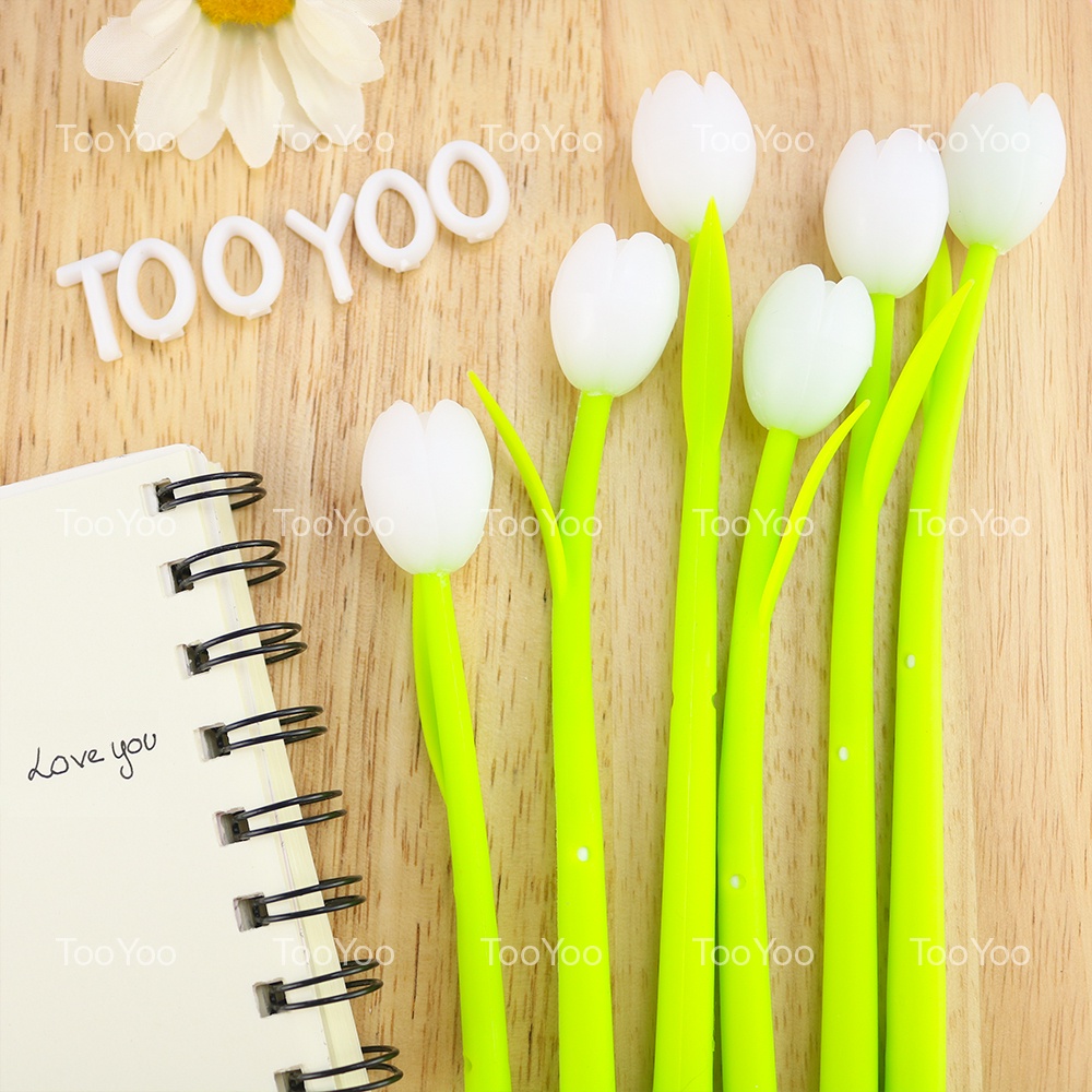 Bút bi nước mực đen hình búp hoa dễ thương cute TooYoo TY0078