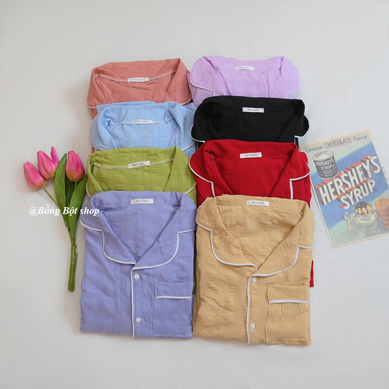 BỘ ĐỒ NGỦ MẶC NHÀ VẢI MỀM RAINBOW MÀU SẮC HOT HÈ 2022