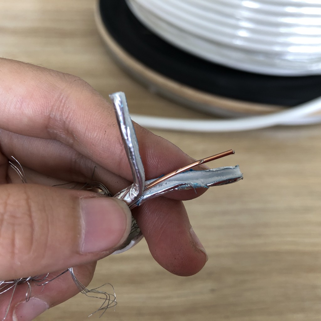 1 Mét dây cáp đồng trục RG6 dùng cho truyền hình, camera,...Hãng Sumlo Hàng nhập khẩu chính hãng loại tốt