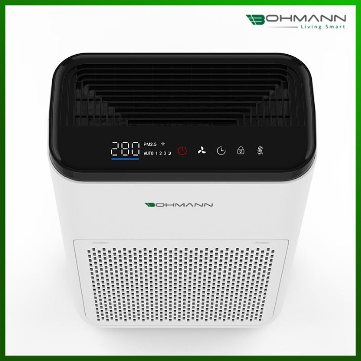 Máy lọc không khí, khử mùi, kết nối điện thoại thông minh Bohmann B501 - Hàng chính hãng