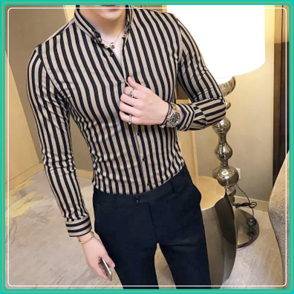 Áo sơ mi - Áo sơ mi nam đẹp - Chất liệu lụa mềm mịn, thoáng mát, kiểu dáng slimfit trẻ trung, thanh lịch, tôn dáng