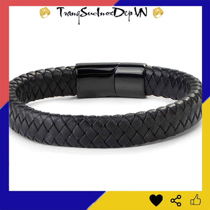 Vòng tay nam dạ xịn khóa gài vip thể hiện đẳng cấp phái mạnh