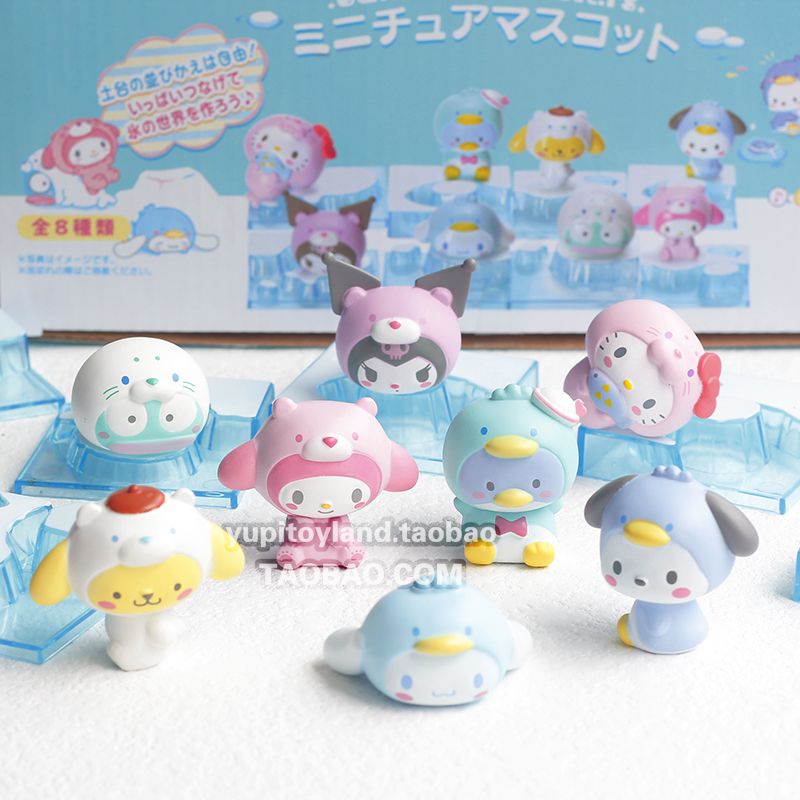 Mô hình blindbox Sanrio bắc cực trang trí dễ thương
