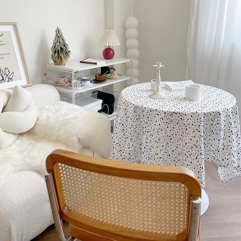 Khăn Trải Bàn In Họa Tiết Đơn Giản Trang Trí Nhà Cửa