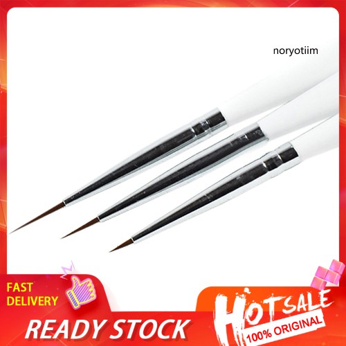 Set 3 Cọ Vẽ Móng Tay Chuyên Dụng Tiện Dụng