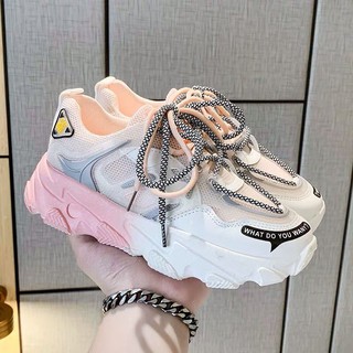 Giày sneaker thể thao pha màu 2 loại dây