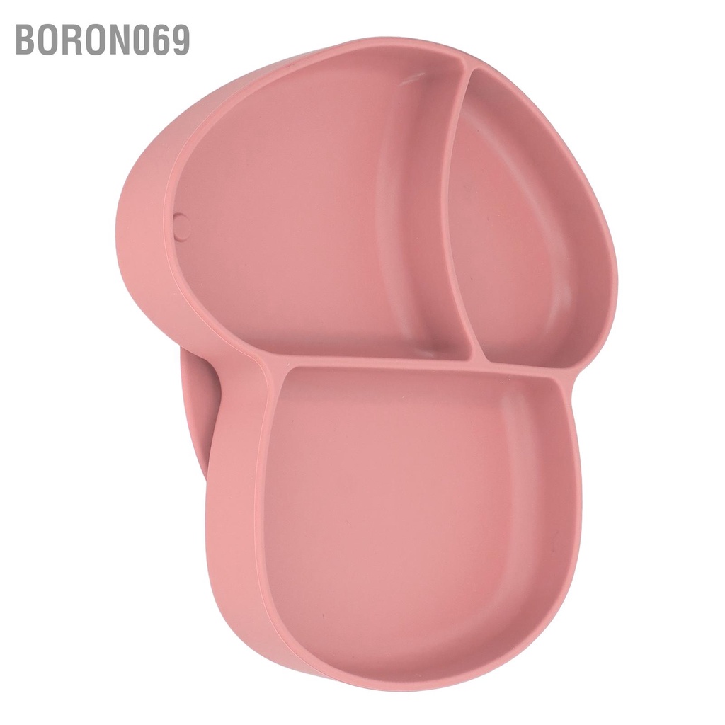 Boron069 Đĩa hút em bé Di động chống trượt Silicone chia đôi cho sơ sinh