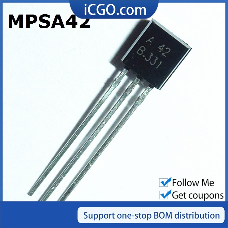 Bộ 50 MPSA42 MPSA92 TO-92 A42 A92 0.5A 300V Bộ ba trong dòng Transistor