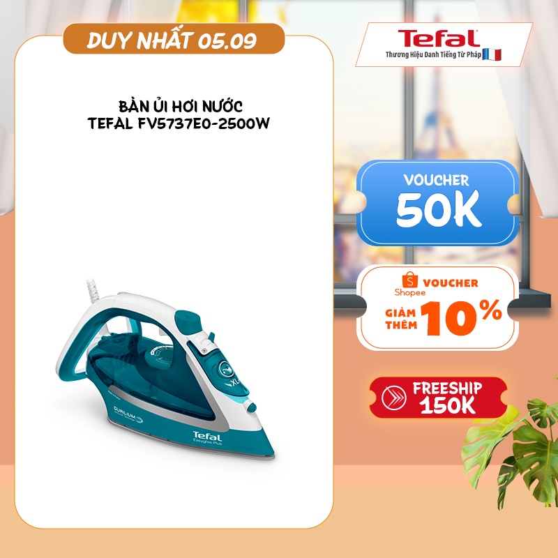 Bàn ủi hơi nước Tefal FV5737E0-2500W - Gian hàng chính hãng - BH 2 năm