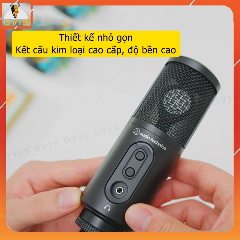 Micro Thu Âm Kết Nối Chuẩn USB Tương Thích Các Thiết Bị Type-C | Audio Technica ATR2500X-USB