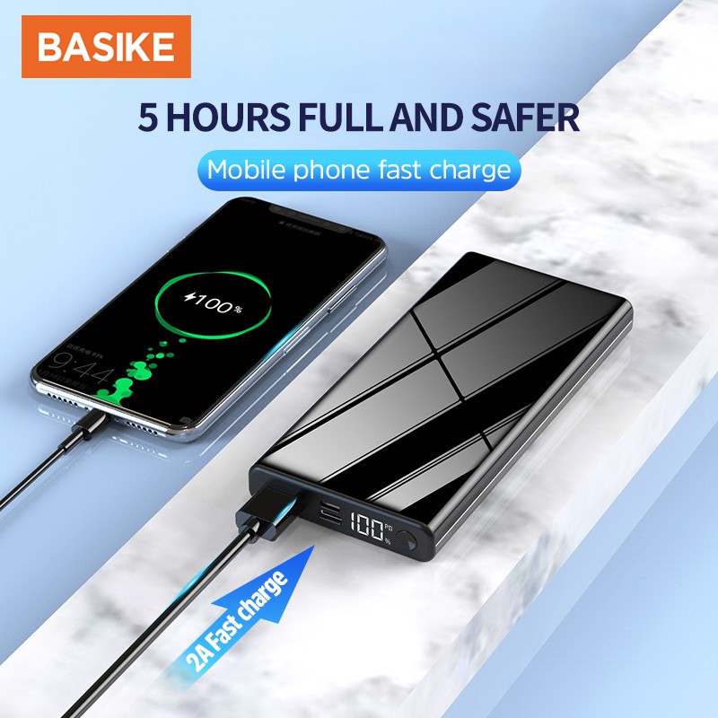 Pin Sạc Dự Phòng BASIKE PD 18W 10000mAh Cổng USB 3.0 Cho iPhone/Samsung