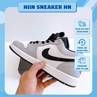 [HOT] Giày Jordan custom bearbrick hàng Trung cao cấp nam nữ, Giày sneaker jordan cổ thấp màu xám full box