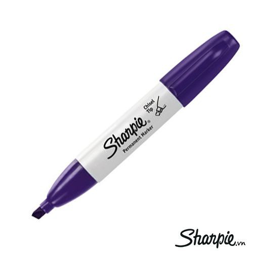 Bút lông dầu ngòi vát Sharpie Chisel Tip - Purple (Màu tím)