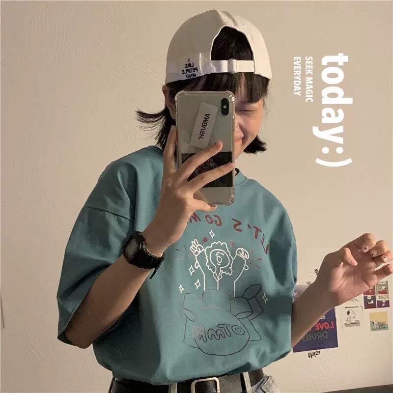 Áo thun Unisex form rộng_Freesize 65kg | BigBuy360 - bigbuy360.vn