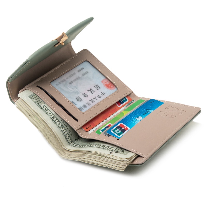 Ví Nữ Dáng Ngắn Đựng Thẻ Thời Trang Cao Cấp