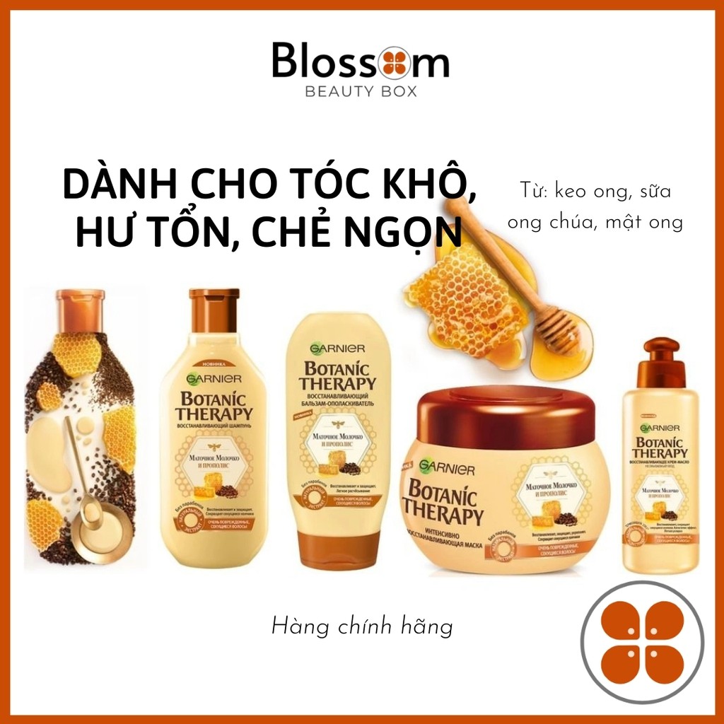 Bộ dầu gội xả GARNIER mật ong phục hồi tóc hư tổn và chẻ ngọn