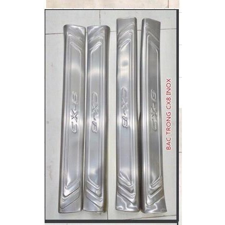 ỐP BẬC TRONG INOX THEO XE MAZDA CX8 2019 - 2021