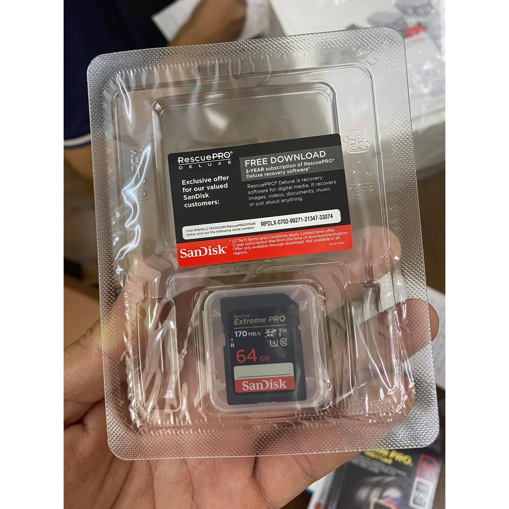Thẻ nhớ MicroSDXC SanDisk Extreme PRO A2 - 64GB V30 U3 Class 10 UHS-I 170MB/s (SDSQXCY-064G-GN6MA) | BigBuy360 - bigbuy360.vn