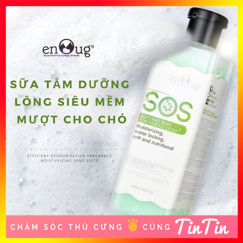 [Chính Hãng] Sữa Tắm SOS Cho Chó Mèo 530 ml - Màu xanh lá