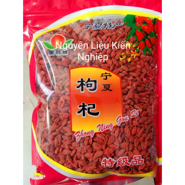 [Dưỡng Nhan] Kỷ Tử Ngọt Ninh Hạ Sấy Khô hột to gói 500gram