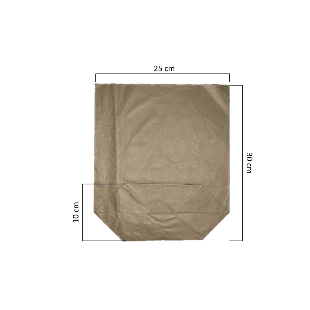100 túi giấy xi măng loại  2kg (25x30)