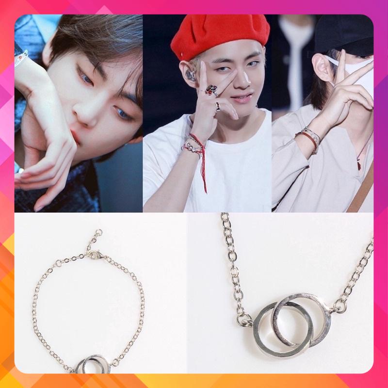 Lắc tay nhẫn titan V BTS