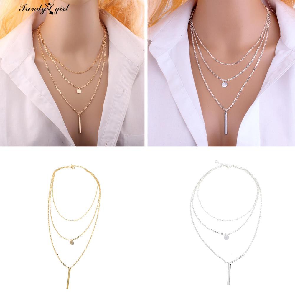 Vòng cổ choker nhiều lớp lấp lánh thời trang