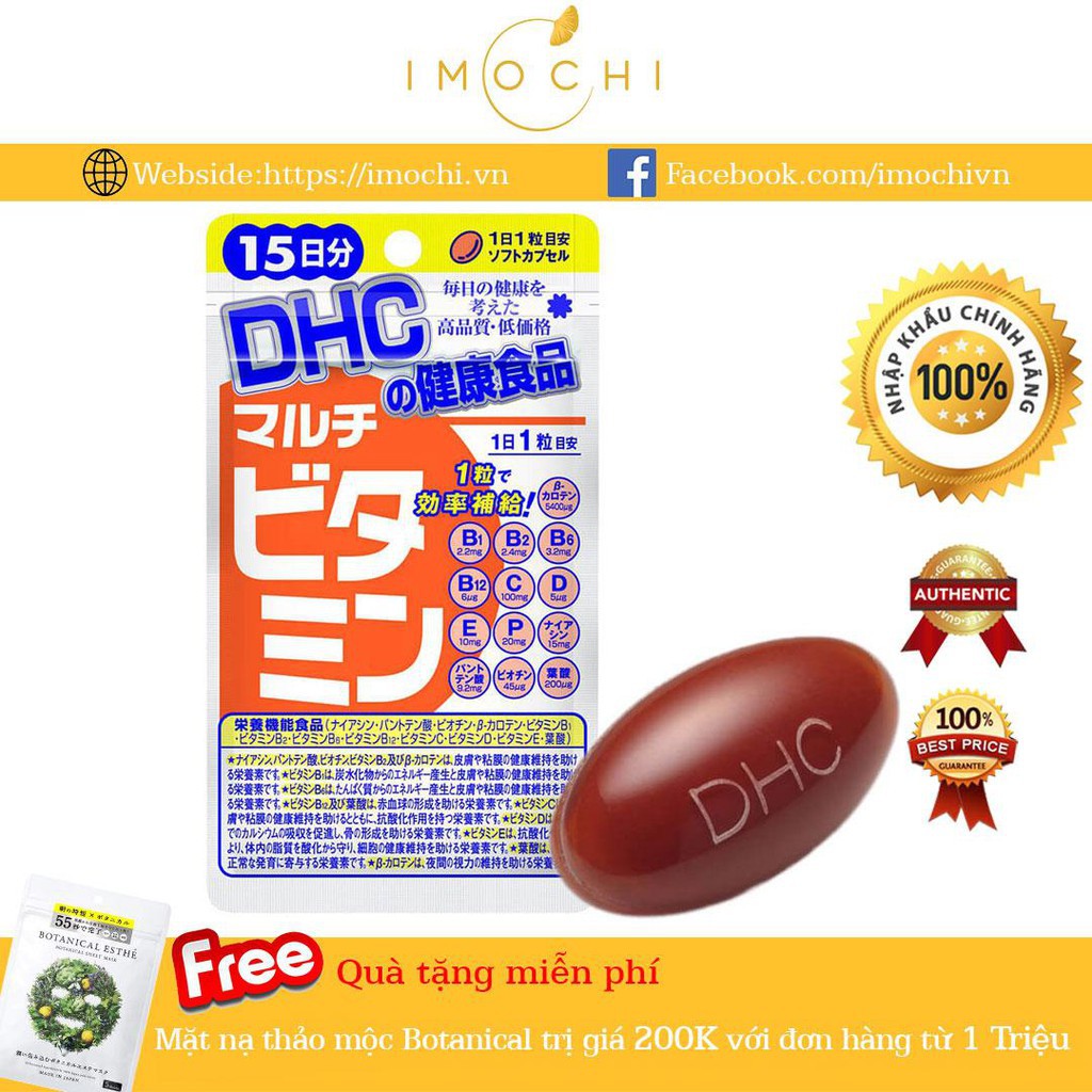 Viên Uống DHC Vitamin Tổng Hợp Nhật Bản 15 Ngày (NHẬP KHẨU CHÍNH HÃNG)