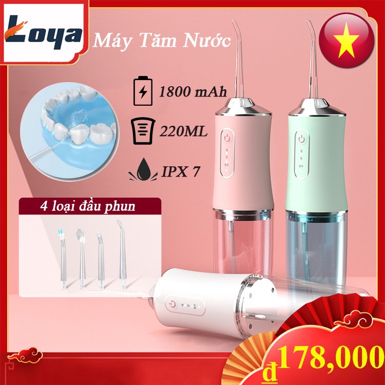 Máy Tăm Nước Cầm Tay Oral Irrigator Máy Vệ Sinh Răng Miệng Cầm Tay Tăm Nước Vệ Sinh Răng Miệng Cực Sạch