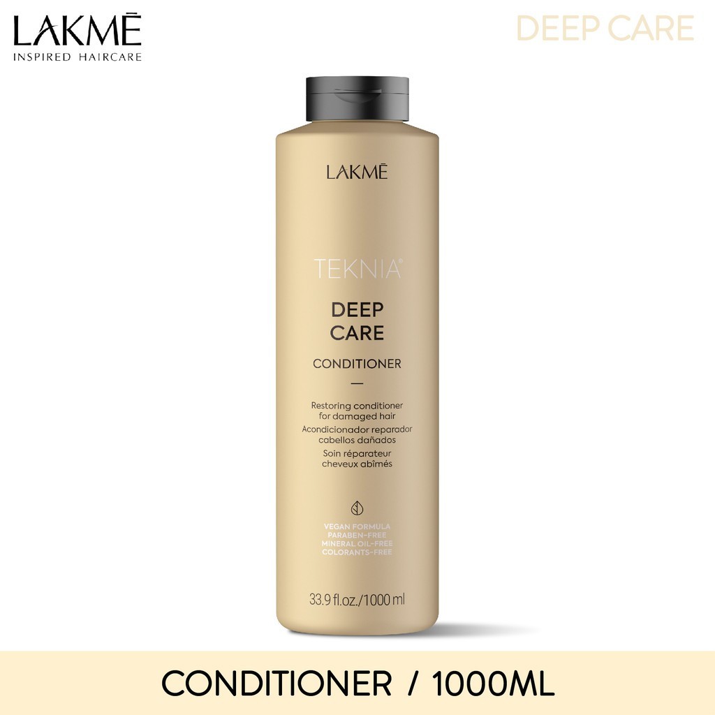 ✅ Hàng_Chính_Hãng_100%✅Dầu xả phục hồi tóc khô xơ và hư tổn Lakme Teknia Deep Care Conditioner 1000ml ( New 2020 )