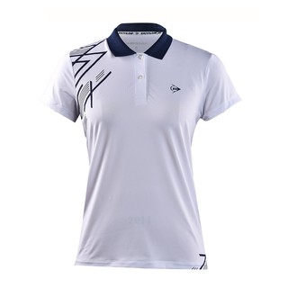 Áo Cầu Lông Nữ Dunlop - DABAS9038-2C-WT (Trắng) Hàng chính hãng Thương hiệu từ Anh Quốc đổi trả miễn phí