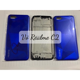 Vỏ bộ Realme C2 kèm xương,kính camera, phím nguồn, volume
