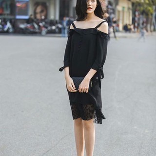 Đầm trễ vai duyên dáng