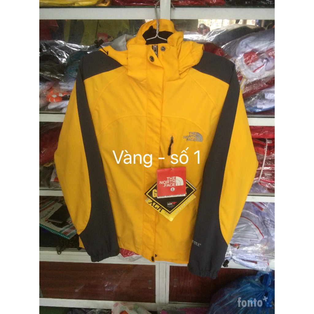 Áo khoác gió 2 lớp màu pha loại giày the Northface hàng chính hãng