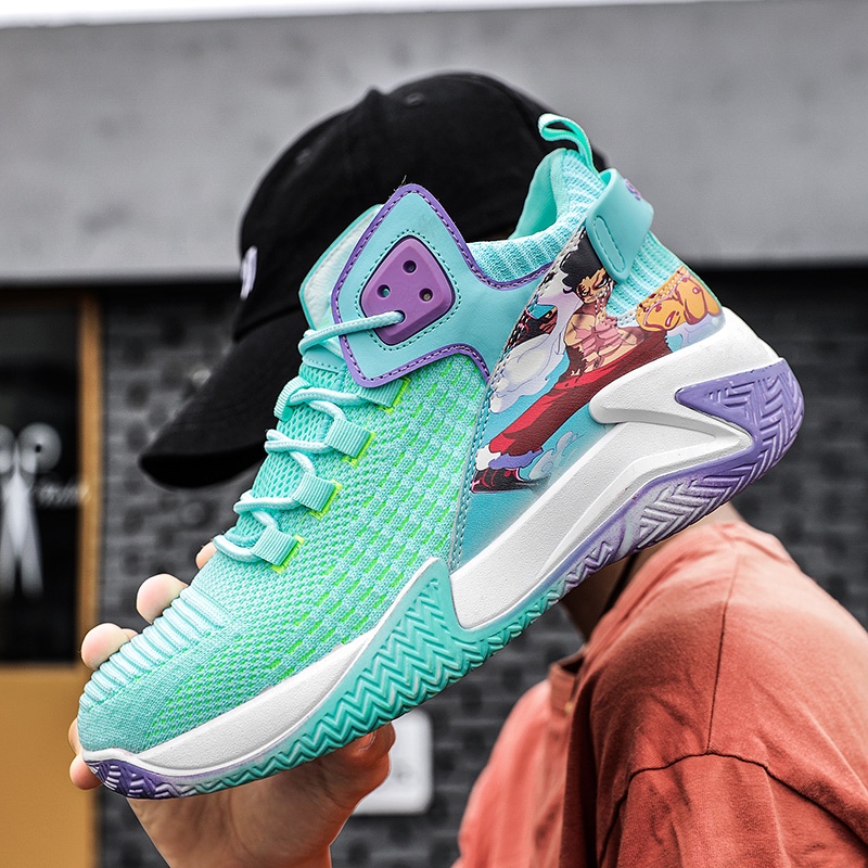Giày Thể Thao Nam Thoáng Khí In Hình Anime Cá Tính Size 39-45