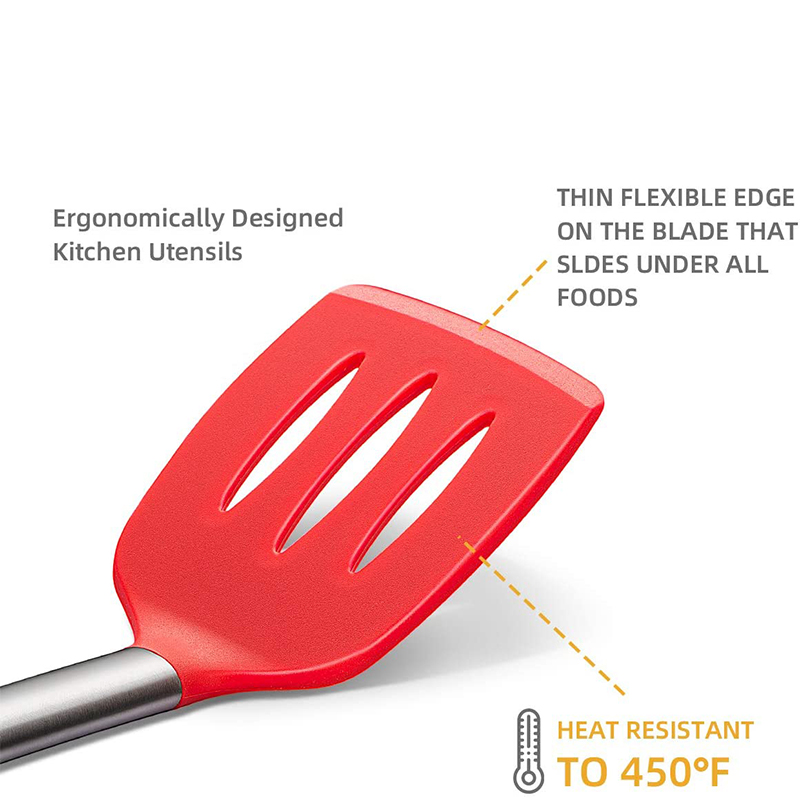 Xẻng Xúc ANAEAT Chất Liệu Thép Không Gỉ Chống Dính Thiết Kế Có Rãnh Thích Hợp Để Nấu Ăn