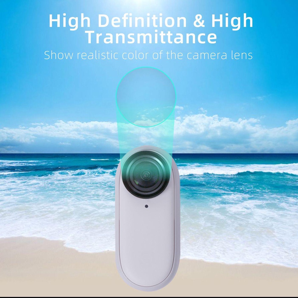 BEBETTERM Set 2 Kính Cường Lực Bảo Vệ Camera Cho Insta360 GO 2