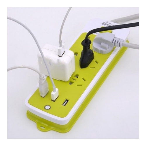 Ổ cắm điện đa năng 6 lỗ cắm 3 cổng usb