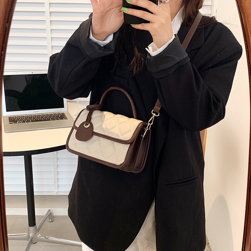 Túi đeo vai IELGY hình vuông cỡ nhỏ phong cách thời trang cho nữ