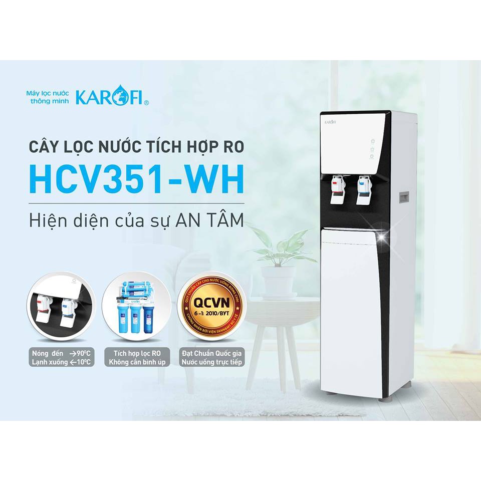 Cây nước nóng lạnh Karofi HCV151-WH - hàng chính hãng bảo hành 24 tháng