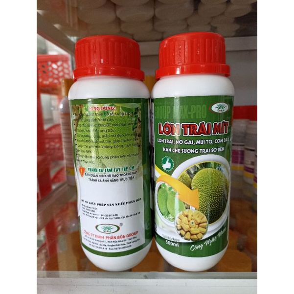 LỚN TRÁI MÍT - KÍCH THÍCH TRÁI NON LỚN NHANH - HẠN CHẾ SƠ ĐEN SƯỢNG TRÁI  chai 500ml